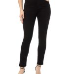Jeans Corazón Cintura Alta Skinny / color negro
