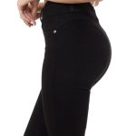 Jeans Corazón Cintura Alta Skinny / color negro
