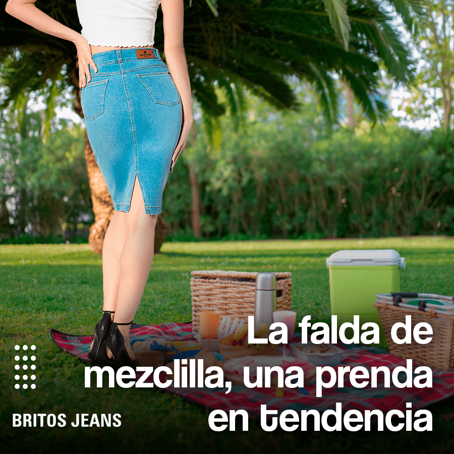 faldas de mezclilla britos