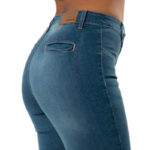 Jeans Justo a tu Medida Cintura Alta Skinny / color azul medio