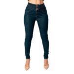 Jeans Corazón Fajilla Skinny / color azul oscuro
