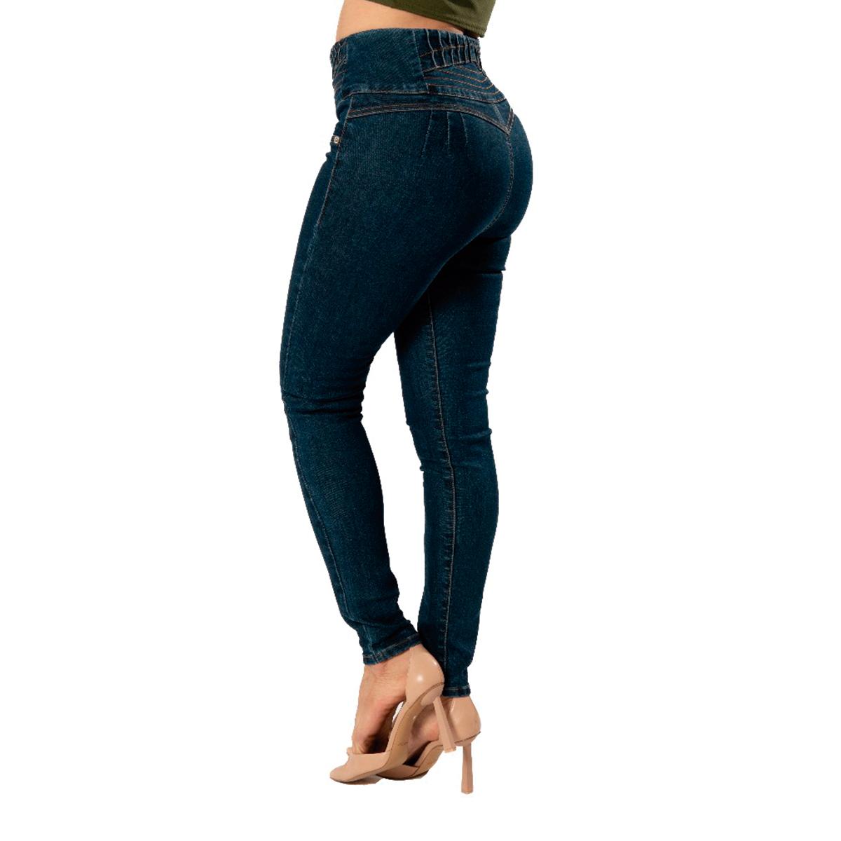Jeans Corazón Fajilla Skinny / color azul oscuro
