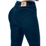Jeans Corazón Cintura Alta Skinny / color azul oscuro