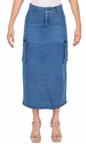 Falda Cargo Larga Mujer 025513