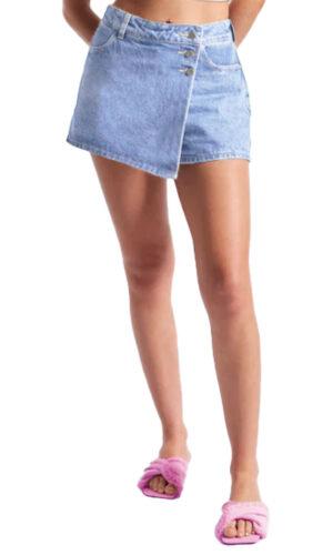 Falda Short Mujer Azul 025650